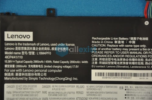 Аккумулятор для ноутбука Lenovo ThinkBook 14s-IWL L18M4PF0 5B10S73499 фото 3