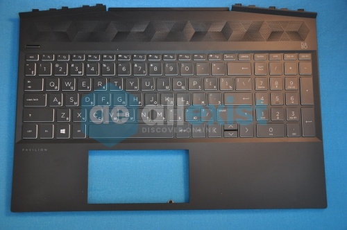 Топкейс с клавиатурой для ноутбука HP Pavilion Gaming 15-dk L57594-251 L58827-251 фото 2
