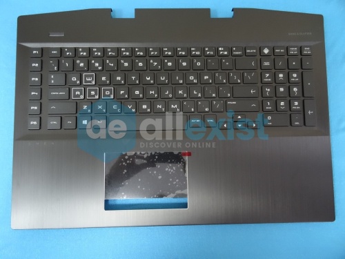 Топкейс с клавиатурой и тачпадом для ноутбука HP Omen 17-cb RGB L63808-251 фото 3