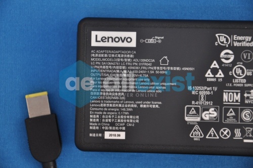 Блок питания для ноутбуков Lenovo ADL135NLC3A 135W 20V 6.75A 01FR042, 45N0501,45N0554 фото 2