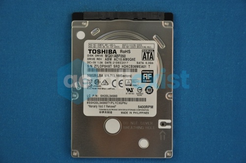   2.5" 500 Gb Toshiba MQ01ABF050 5H20L34560  3
